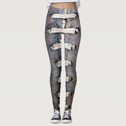 Verticaal football-aansluitingen leggings (Voorkant)
