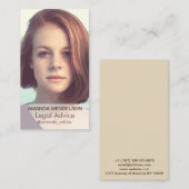 Verticaal fotosjabloon visitekaartje (Voorkant / Achterkant)