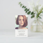 Verticaal fotowit visitekaartje (Staand voorkant)