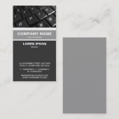 Verticaal gebogen - Computertoetsenbord Visitekaartje (Voorkant / Achterkant)