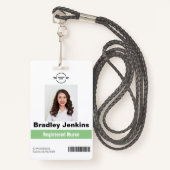 Verticaal Geregistreerd Verpleegkundige RN Naam Lo Badge (Voorkant met draagriem)