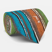 verticaal geschilderd houten ontwerp stropdas (Opgerold)