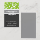 Verticaal geschuurd - Abstracte bladeren - Martian Visitekaartje (Voorkant / Achterkant)