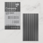 Verticaal geschuurd - Grijs geborsteld Visitekaartje (Voorkant / Achterkant)