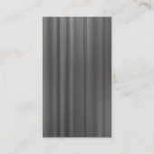 Verticaal geschuurd - Grijs geborsteld Visitekaartje (Achterkant)