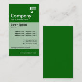 Verticaal geschuurd - Groen (006600) Visitekaartje (Voorkant / Achterkant)