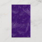 Verticaal geschuurd - Paarse aarde Visitekaartje (Achterkant)
