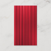Verticaal geschuurd - Rood geborsteld Visitekaartje (Achterkant)