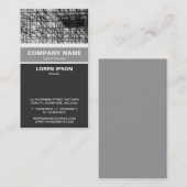 Verticaal geschuurd - schokgolf visitekaartje (Voorkant / Achterkant)