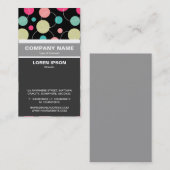 Verticaal geschuurd - spots en cirkels 150816 visitekaartje (Voorkant / Achterkant)