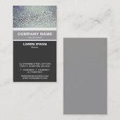 Verticaal geschuurd - waterdruppels op glas 01 visitekaartje (Voorkant / Achterkant)