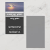 Verticaal geschuurd - zonneschijn/zonnescherm visitekaartje (Voorkant / Achterkant)