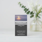 Verticaal geschuurd - zonneschijn/zonnescherm visitekaartje (Staand voorkant)