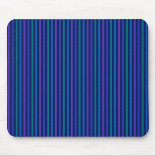 Verticaal gestreept patroon blauw groen paars muismat