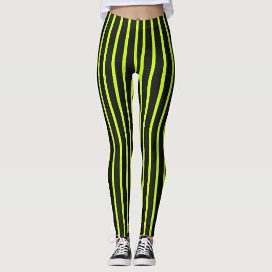 Verticaal gestreept patroon Dames Leggings (Voorkant)