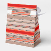 Verticaal gestreepte textuurpatroon in sinaasappel bedankdoosjes (Achterkant)