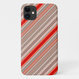 Verticaal gestreepte textuurpatroon in sinaasappel Case-Mate iPhone case