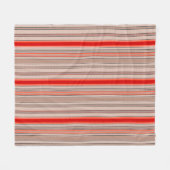 Verticaal gestreepte textuurpatroon in sinaasappel fleece deken (Voorkant (Horizontaal))