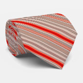 Verticaal gestreepte textuurpatroon in sinaasappel stropdas (Opgerold)
