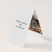 Verticaal gevouwen visitekaartjes (Achterkant)