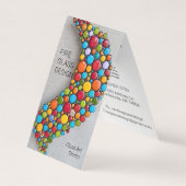 Verticaal gevouwen visitekaartjes (Voorkant)