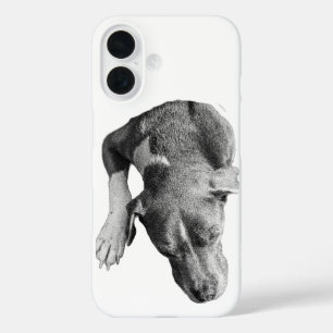 Verticaal gewas—Hoofd & poot iPhone 16 Hoesje