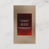 Verticaal gewoon Charm Red Attractive Visitekaartj Visitekaartje (Achterkant)