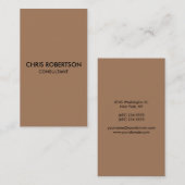 Verticaal gewoon Frans beige kleurenVisitekaartje Visitekaartje (Voorkant / Achterkant)