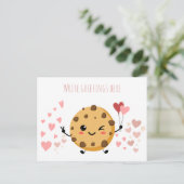 Verticaal glimlachende cookie leraar bedankkaart briefkaart (Staand voorkant)