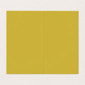 Verticaal gouden kleurenhandschrift visitekaartje (Binnenkant ongevouwen)