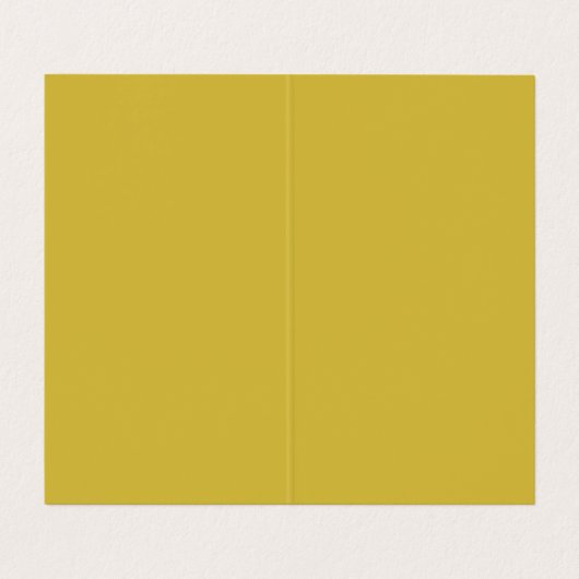 Verticaal gouden kleurenhandschrift visitekaartje (Binnenkant ongevouwen)