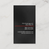 Verticaal grijs, aantrekkelijk Visitekaartje (Achterkant)