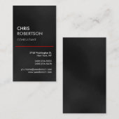Verticaal grijs, aantrekkelijk Visitekaartje (Voorkant / Achterkant)