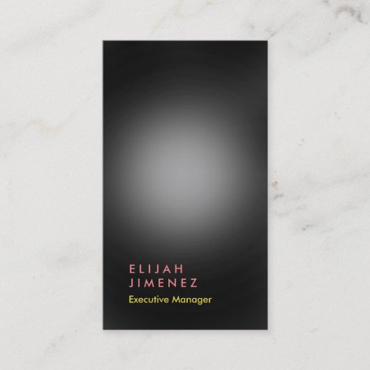 Verticaal grijs elegant professioneel modern visitekaartje (Voorkant)