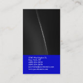 Verticaal grijs Golf Blue Trendy Visitekaartje (Achterkant)