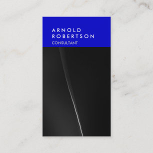 Verticaal grijs Golf Blue Trendy Visitekaartje