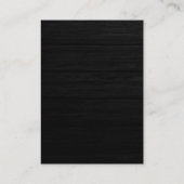 Verticaal grijs hout - Rood rendy monogram Visitekaartje (Achterkant)