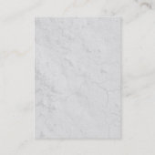 Verticaal grijs monogram visitekaartje (Achterkant)