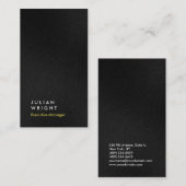 Verticaal grijs professionele eenvoudige platte ma visitekaartje (Voorkant / Achterkant)