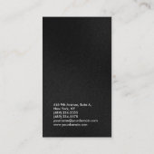 Verticaal grijs professionele eenvoudige platte ma visitekaartje (Achterkant)