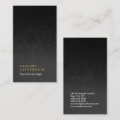 Verticaal grijs professionele, platte minimalistis visitekaartje (Voorkant / Achterkant)