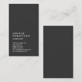 Verticaal grijs rendy consultant Visitekaartje (Voorkant / Achterkant)