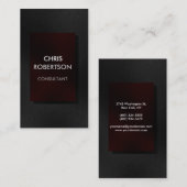 Verticaal grijs rood aantrekkelijk Visitekaartje (Voorkant / Achterkant)