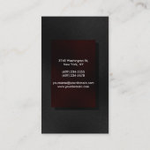 Verticaal grijs rood aantrekkelijk Visitekaartje (Achterkant)