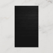Verticaal grijs rood hout Visitekaartje (Achterkant)