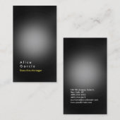 Verticaal grijs stijlvol elegant trendprofessionee visitekaartje (Voorkant / Achterkant)