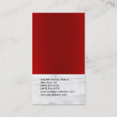 Verticaal grijs wandsteen, eenvoudig naamplaatje visitekaartje (Achterkant)