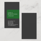 Verticaal grijs wit strepe Visitekaartje (Voorkant / Achterkant)