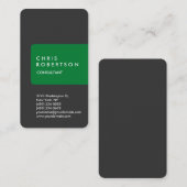 Verticaal grijs wit strepe Visitekaartje (Voorkant / Achterkant)