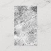 Verticaal grijs Witte Minimale Moderne Visitekaartje (Achterkant)